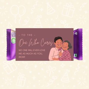 “To The One Who Cares” Chocolate Wrapper