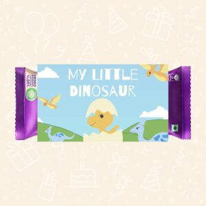 "My Little Dinosaur" Dino Themed Chocolate Wrapper for Kids