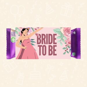 Bridal Shower Chocolate Wrapper – “Bride to Be” Floral Design