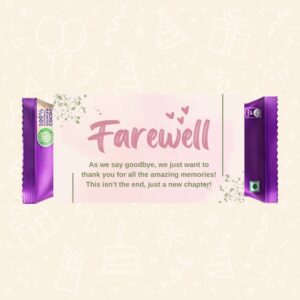 Farewell Chocolate Wrapper – “Thank You for the Memories”
