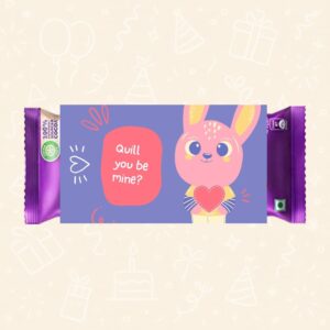 Quill You Be Mine? – Cute Bunny Proposal Wrapper