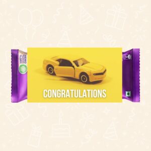Congratulations – New Car Printable Chocolate Wrapper