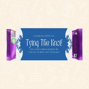Tying the Knot – Printable Chocolate Wrapper for Wedding Gifts