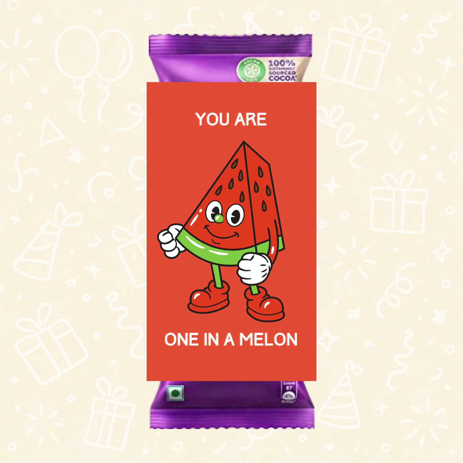 #1 LOVE: Sweet & Playful Love DIY Chocolate Wrapper Bundle – Pack of 5 - Image 3