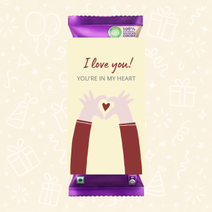 You’re in My Heart – Hand Heart Love Wrapper