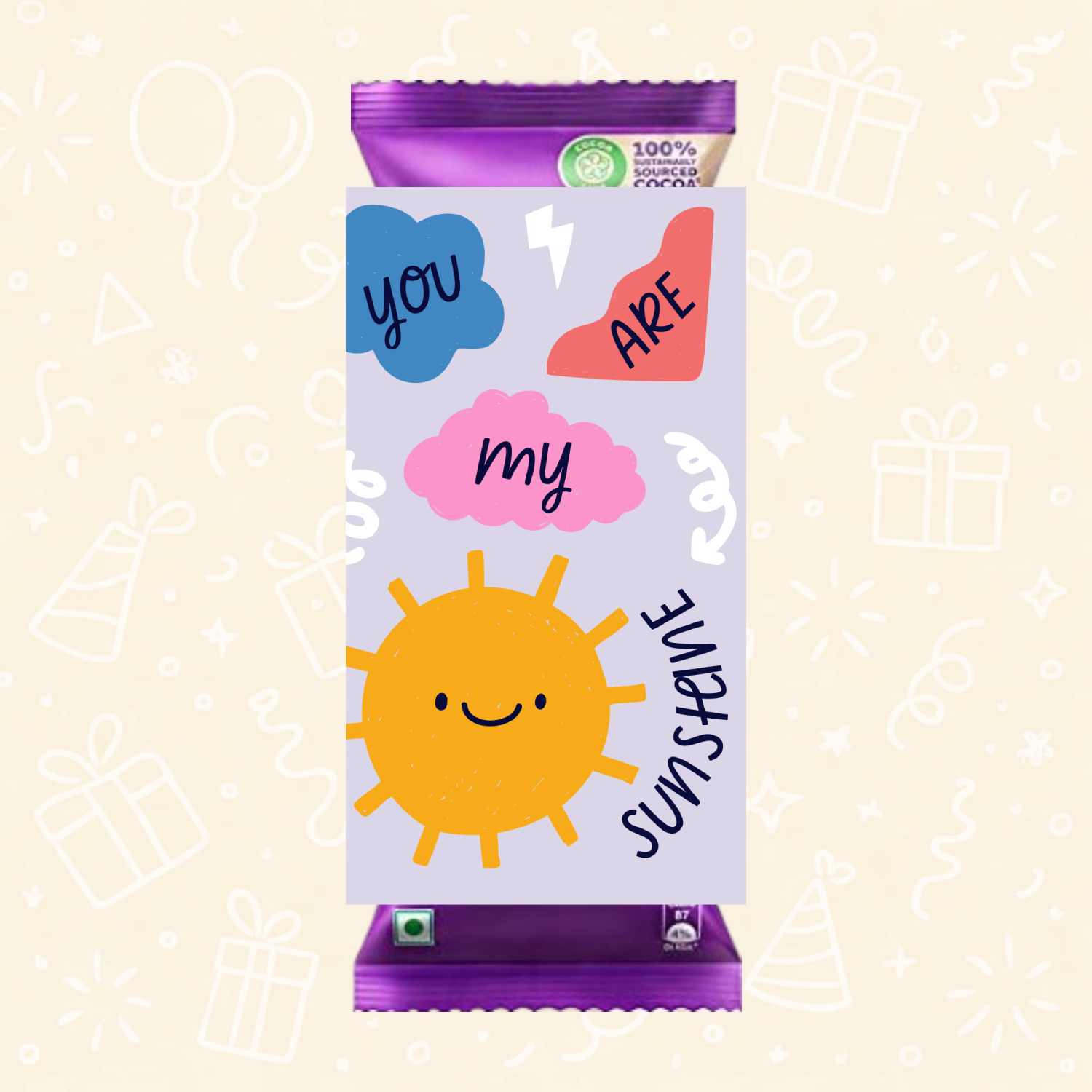 You Are My Sunshine – Cheerful Love Wrapper
