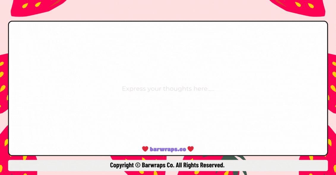 I Love You Berry Much – Strawberry Love Wrapper - Image 2