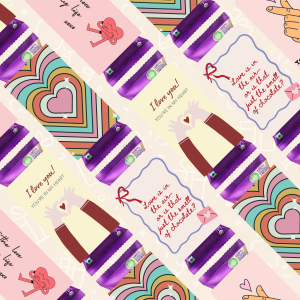 #2 LOVE: Soft & Romantic Love DIY Chocolate Wrapper Bundle – Pack of 5